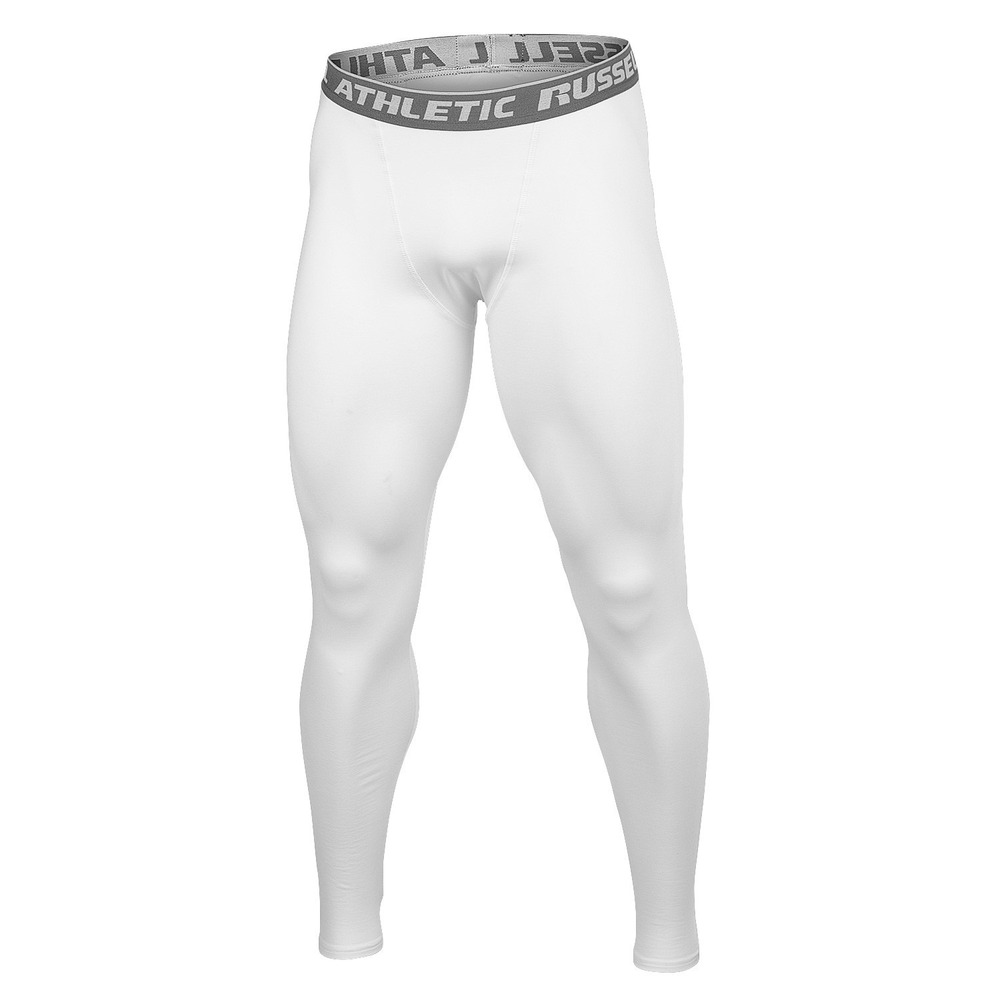 Russell Athletic Men's Arctic Compression Leggings - Small, White